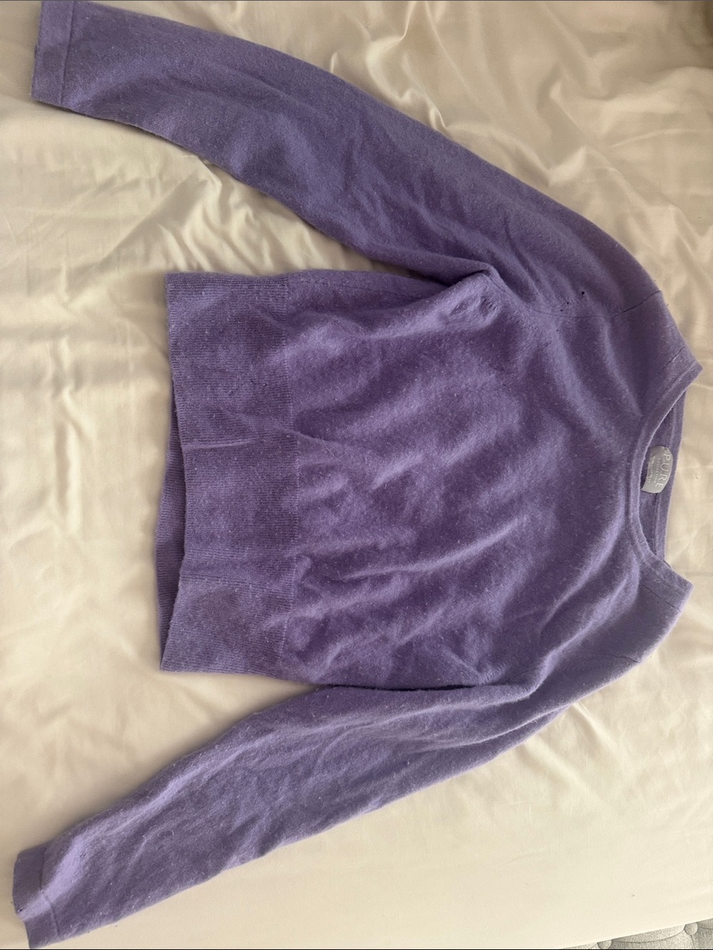 Pure Collection Lilac Crewneck Sweater